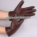 Guantes de mano de conducción de esqueleto de cuero de moda